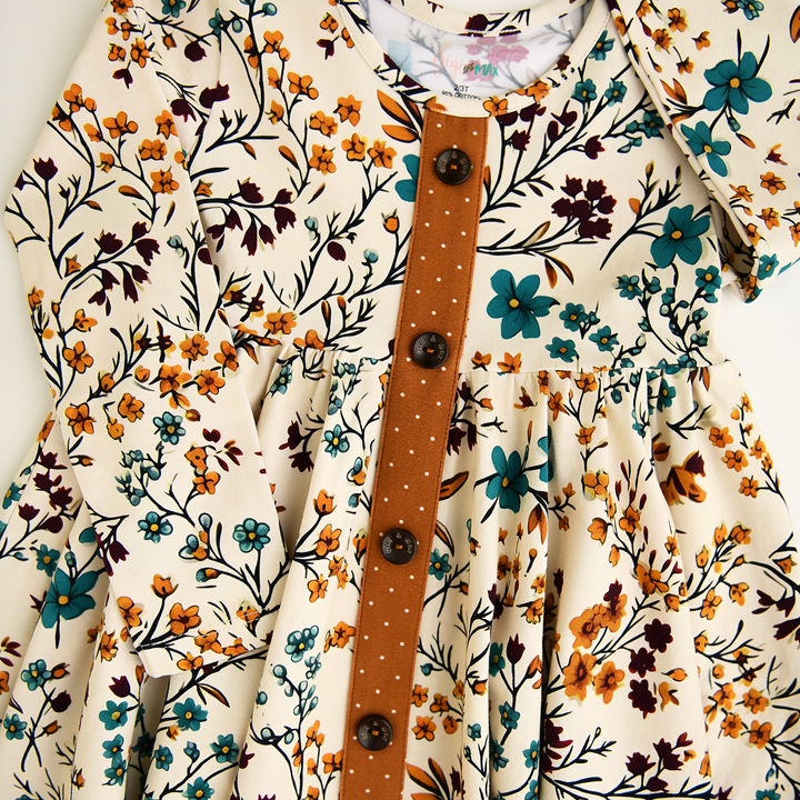 Maren Floral BUTTON DRESS - Gigi and Max