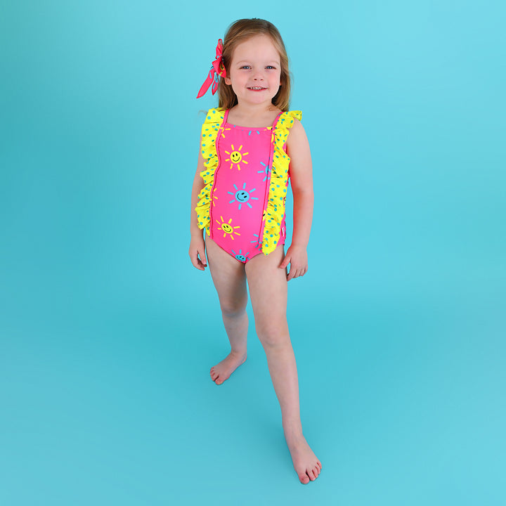 Brittany Smiley Face TANK ONE PIECE SWIMSUIT - Gigi and Max