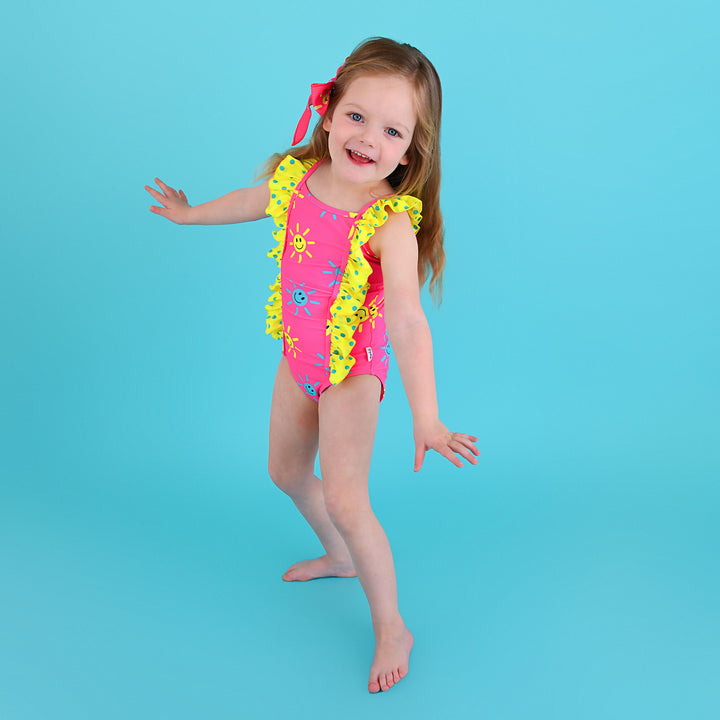 Brittany Smiley Face TANK ONE PIECE SWIMSUIT - Gigi and Max