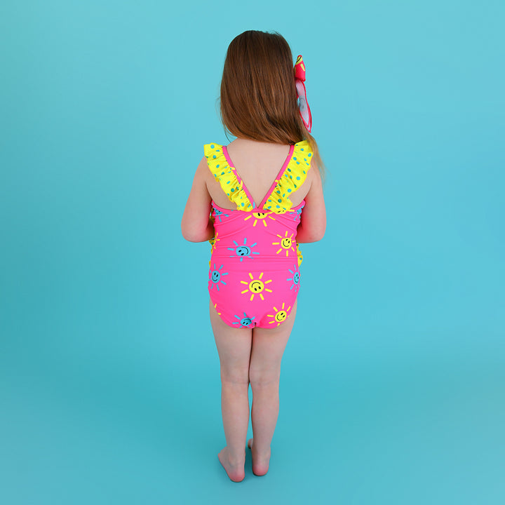 Brittany Smiley Face TANK ONE PIECE SWIMSUIT - Gigi and Max