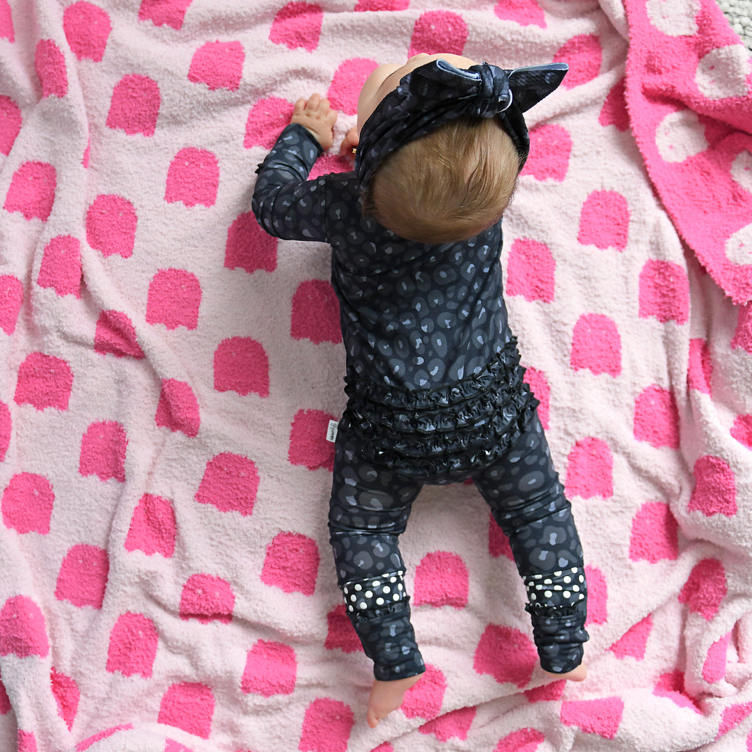 Ash Black Leopard RUFFLE ZIP - Gigi and Max