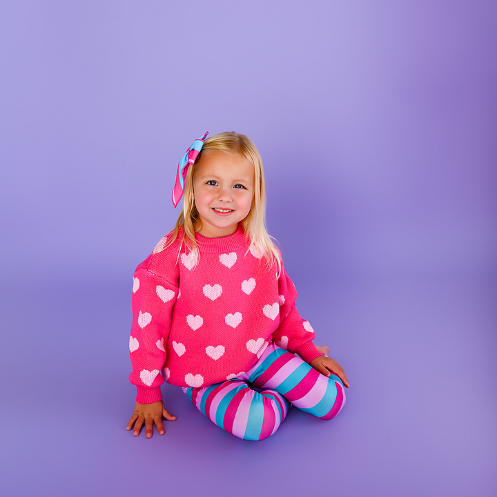 Pink Heart SWEATER - Gigi and Max