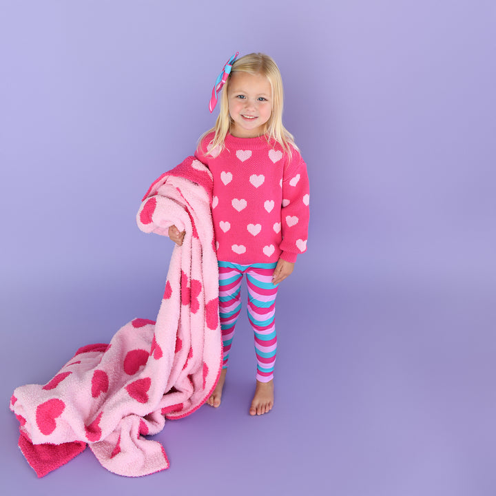Pink Heart SWEATER - Gigi and Max