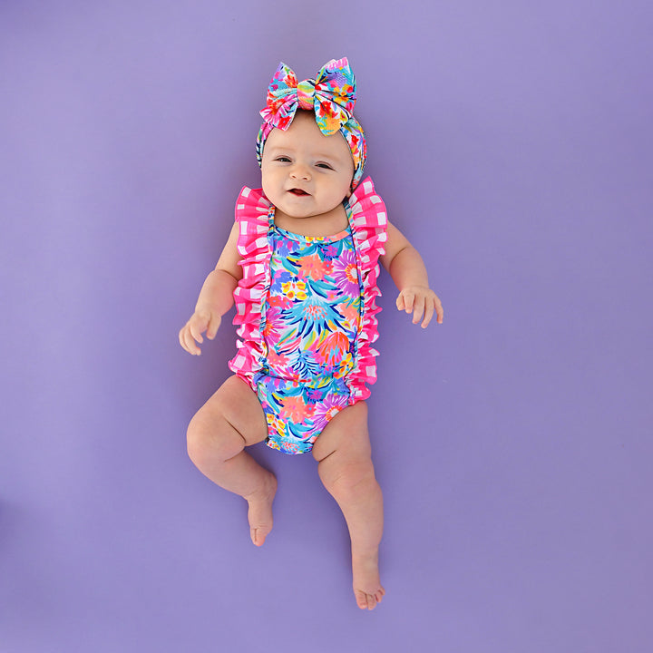 Megan Floral TANK ONE PIECE SWIMSUIT - Gigi and Max