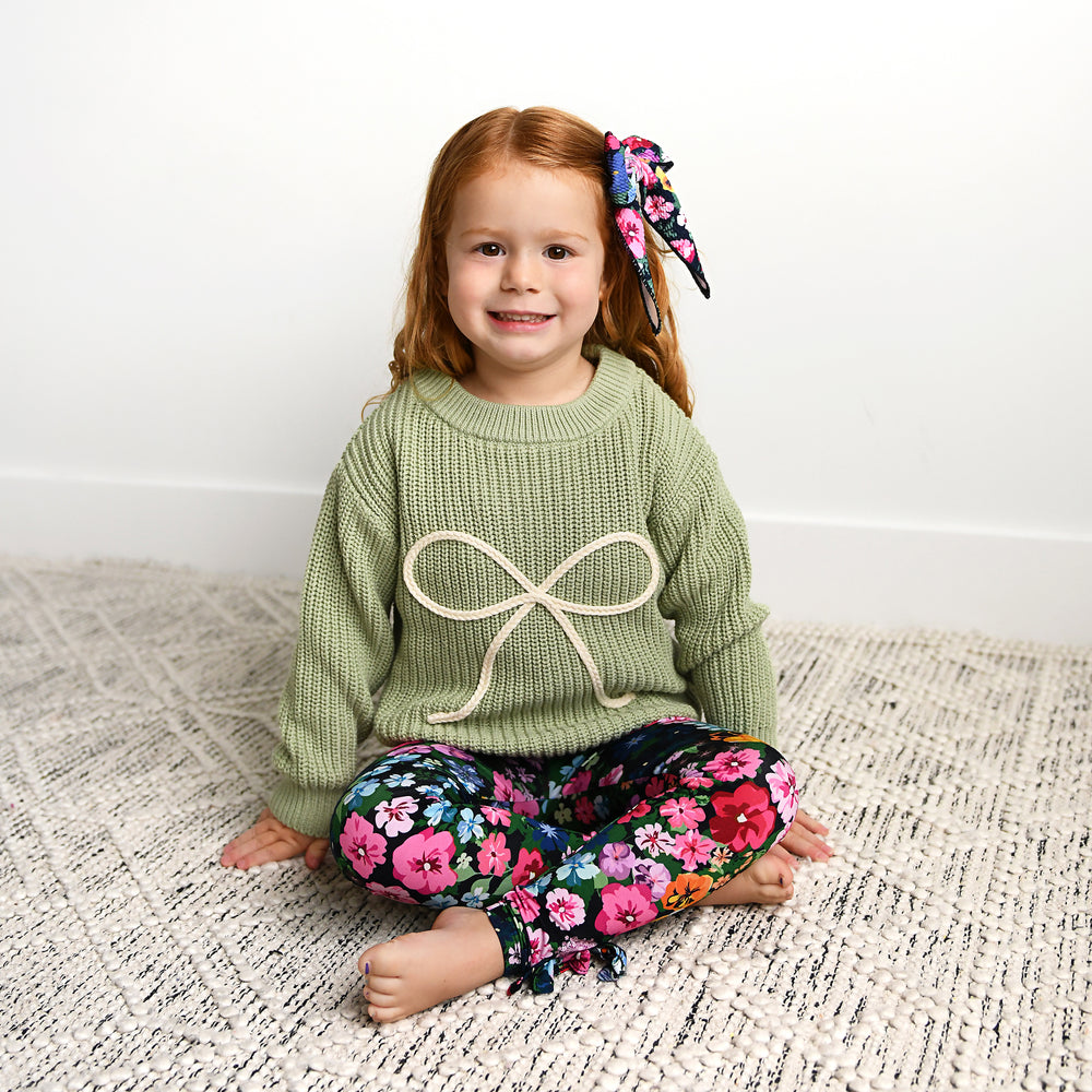 Sage Bow SWEATER - Gigi and Max