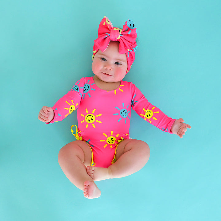 Brittany Smiley Face HEADWRAP - Gigi and Max