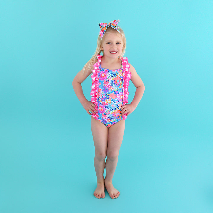 Megan Floral TANK ONE PIECE SWIMSUIT - Gigi and Max