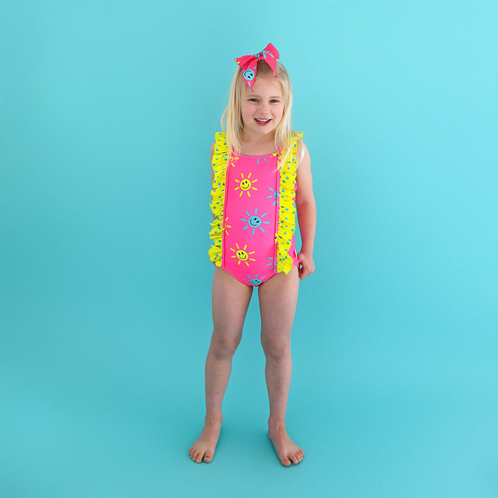 Brittany Smiley Face TANK ONE PIECE SWIMSUIT - Gigi and Max