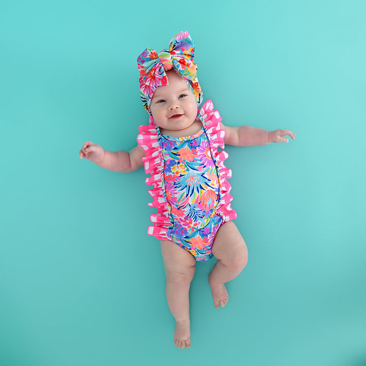 Megan Floral TANK ONE PIECE SWIMSUIT - Gigi and Max