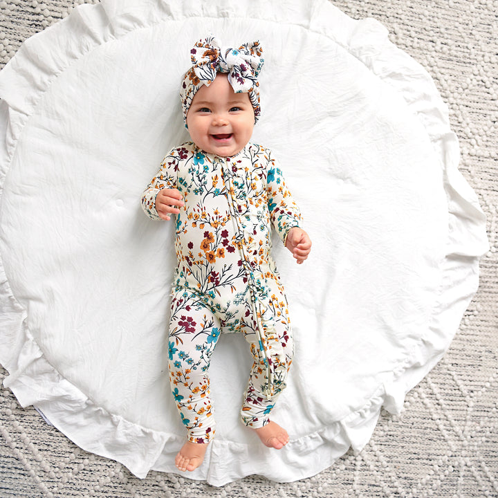 Maren Floral RUFFLE ZIP - Gigi and Max