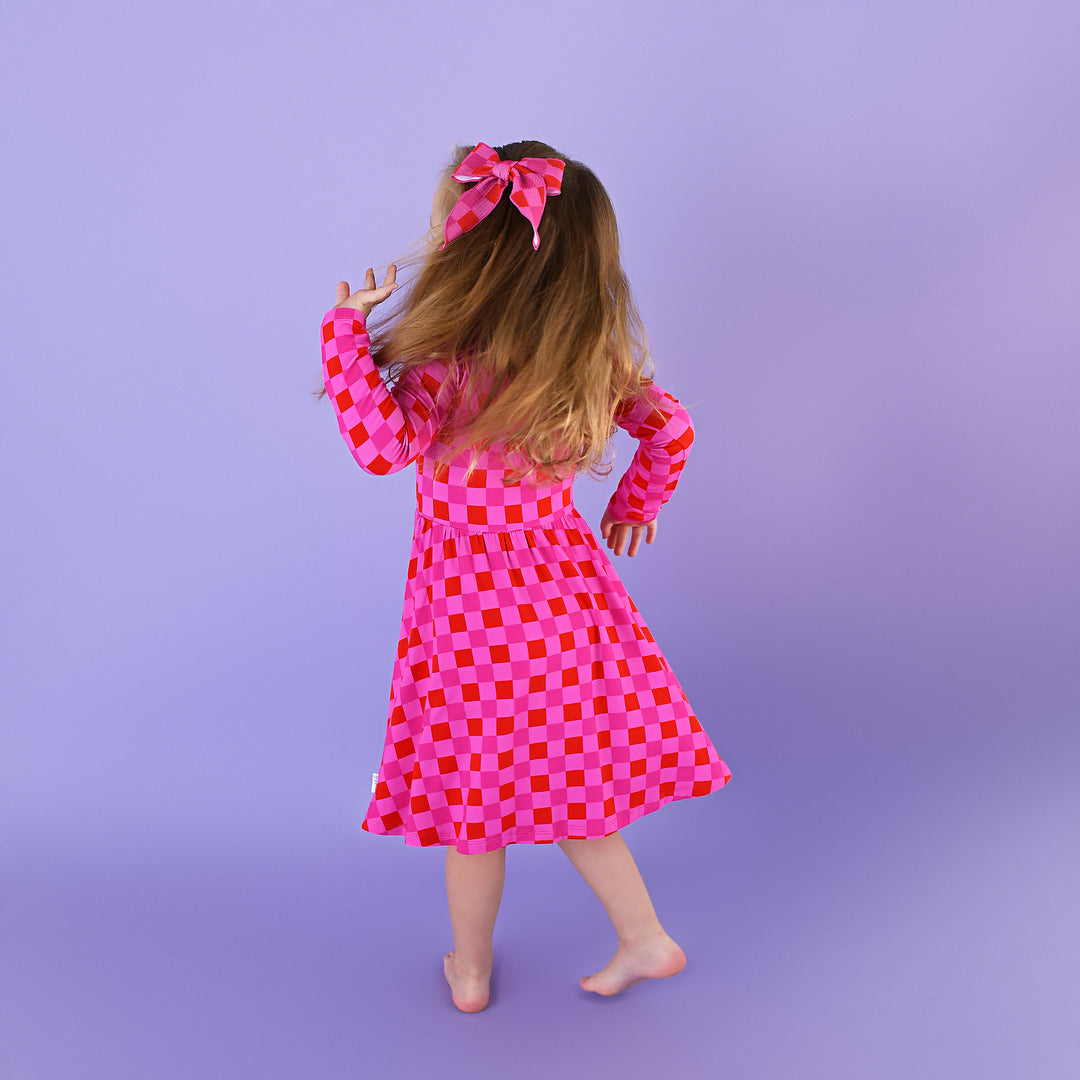 Sydney Pink Checks TUTU DRESS - Gigi and Max