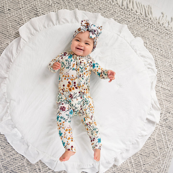 Maren Floral RUFFLE ZIP - Gigi and Max