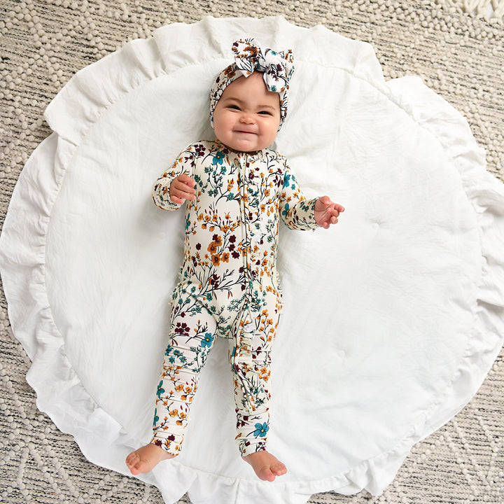 Maren Floral RUFFLE ZIP - Gigi and Max