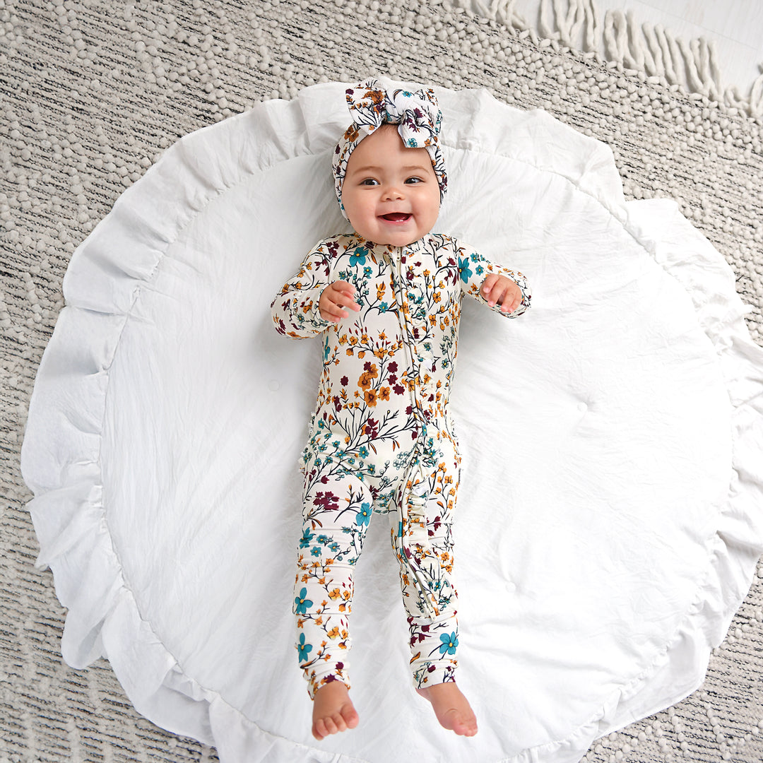 Maren Floral RUFFLE ZIP - Gigi and Max