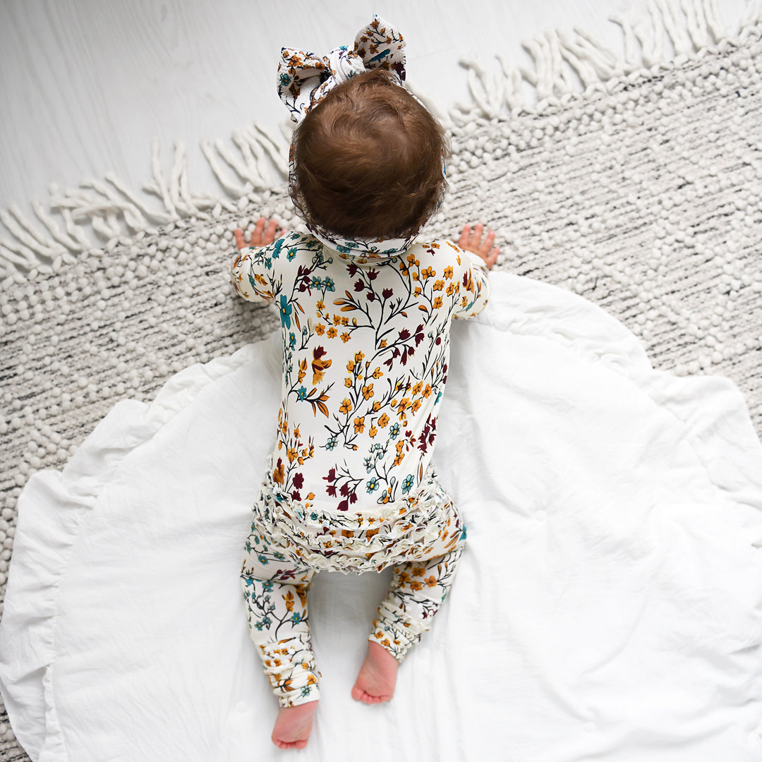 Maren Floral RUFFLE ZIP - Gigi and Max