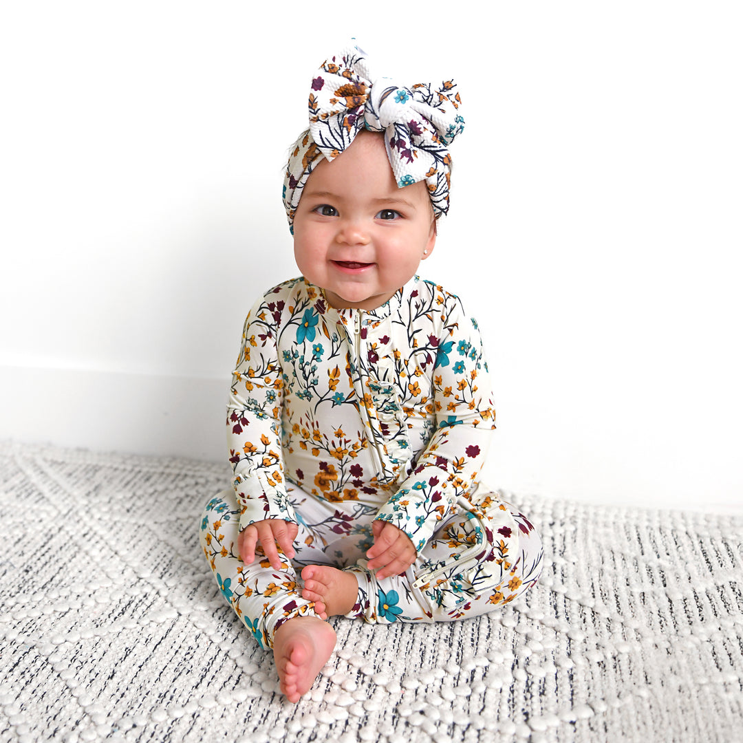 Maren Floral RUFFLE ZIP - Gigi and Max