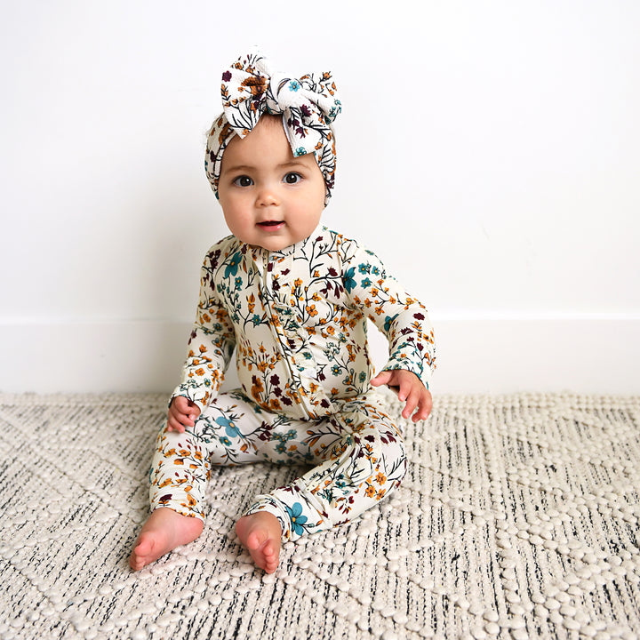 Maren Floral RUFFLE ZIP - Gigi and Max