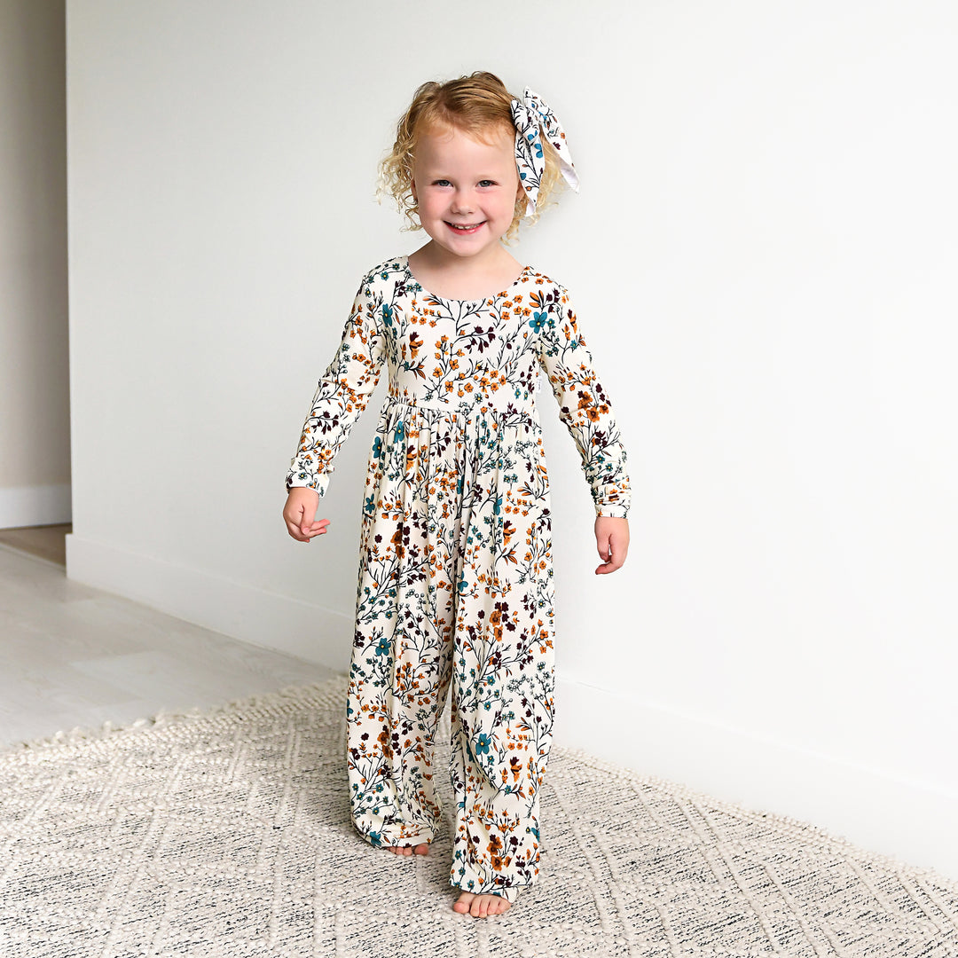 Maren Floral WIDE LEG ROMPER - Gigi and Max
