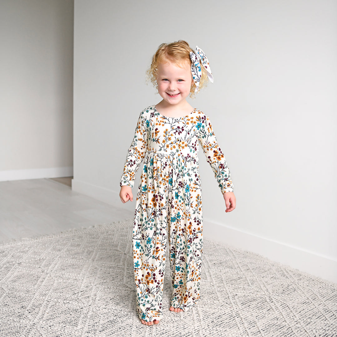 Maren Floral WIDE LEG ROMPER - Gigi and Max