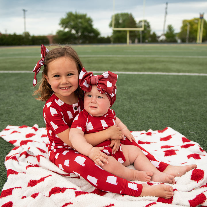 Alabama Crimson & White TUTU - Gigi and Max