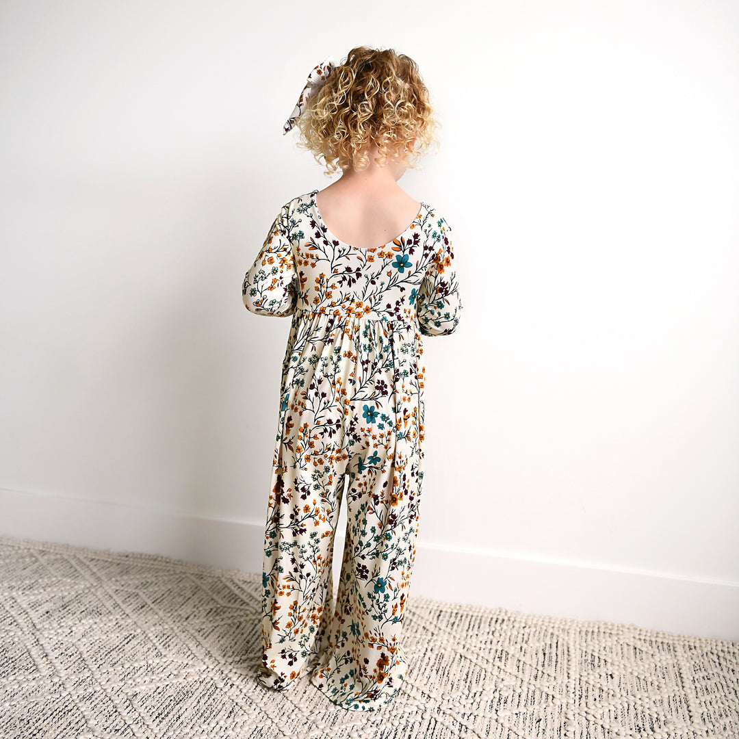 Maren Floral WIDE LEG ROMPER - Gigi and Max