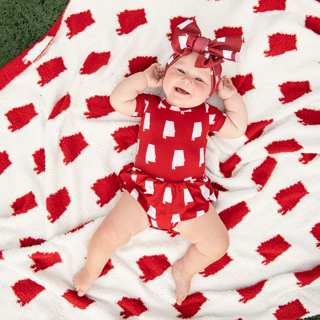 Alabama Crimson & White TUTU - Gigi and Max
