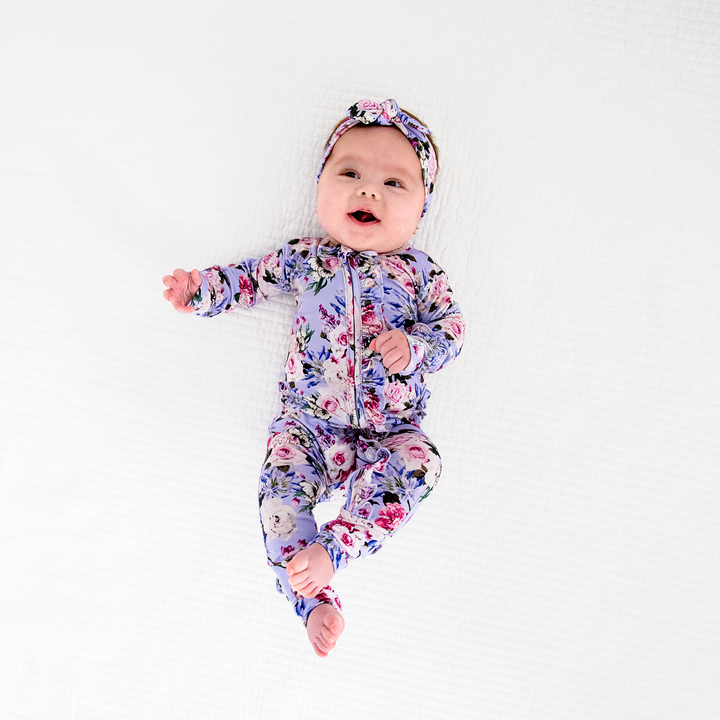 Emerson Floral RUFFLE ZIP - Gigi and Max