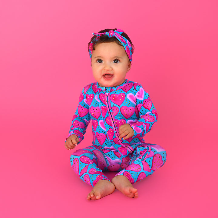 Alaina Heart TOPKNOT HEADBAND - Gigi and Max