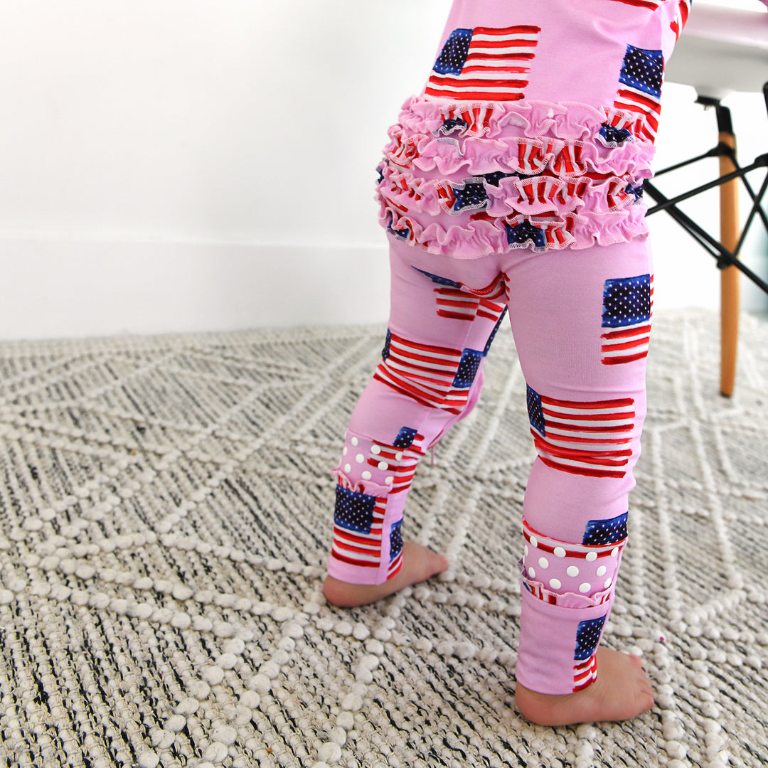 Betty Pink Flag RUFFLE ZIP - Gigi and Max