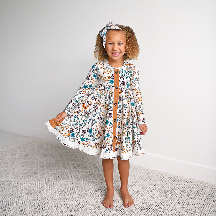 Maren Floral BUTTON DRESS - Gigi and Max