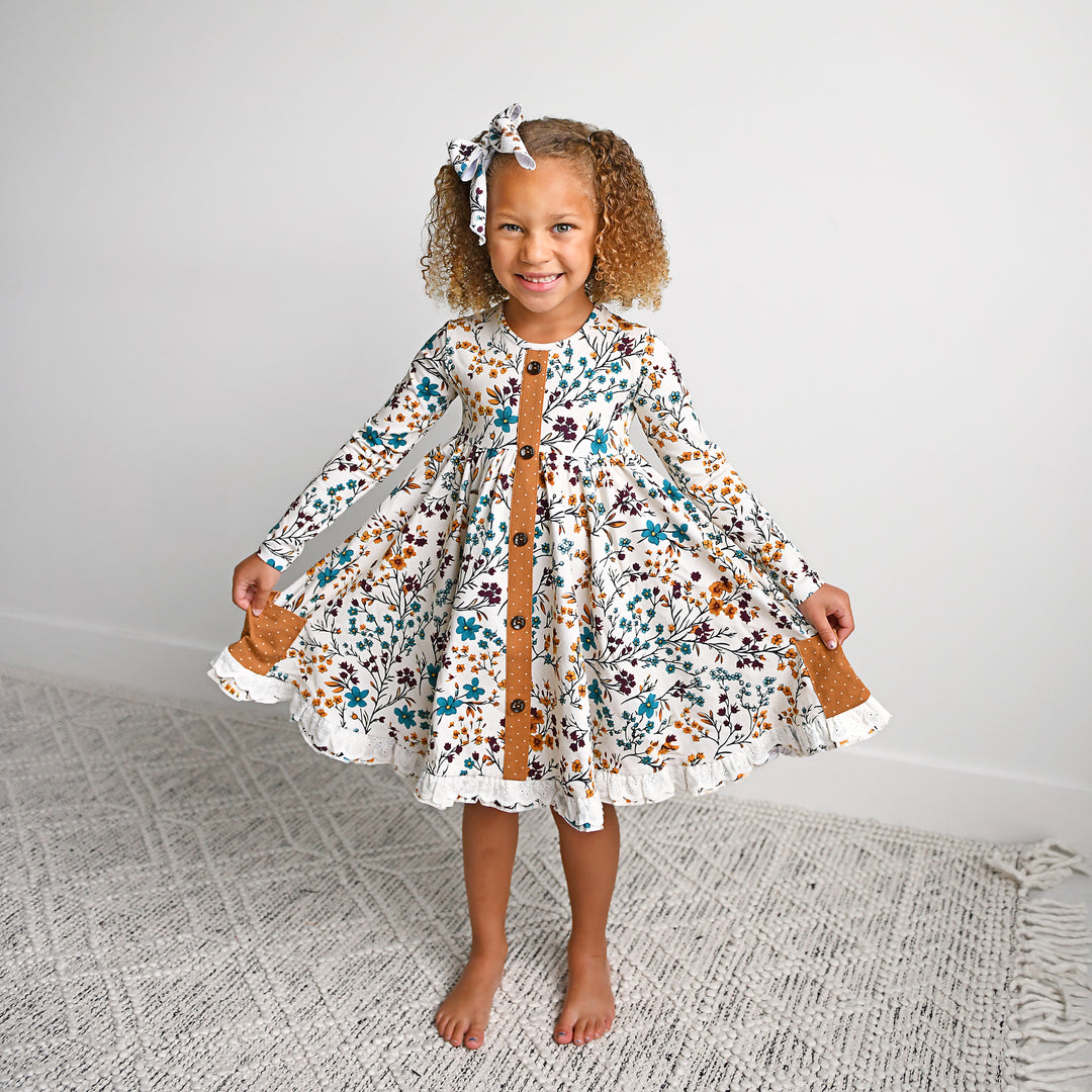 Maren Floral BUTTON DRESS - Gigi and Max