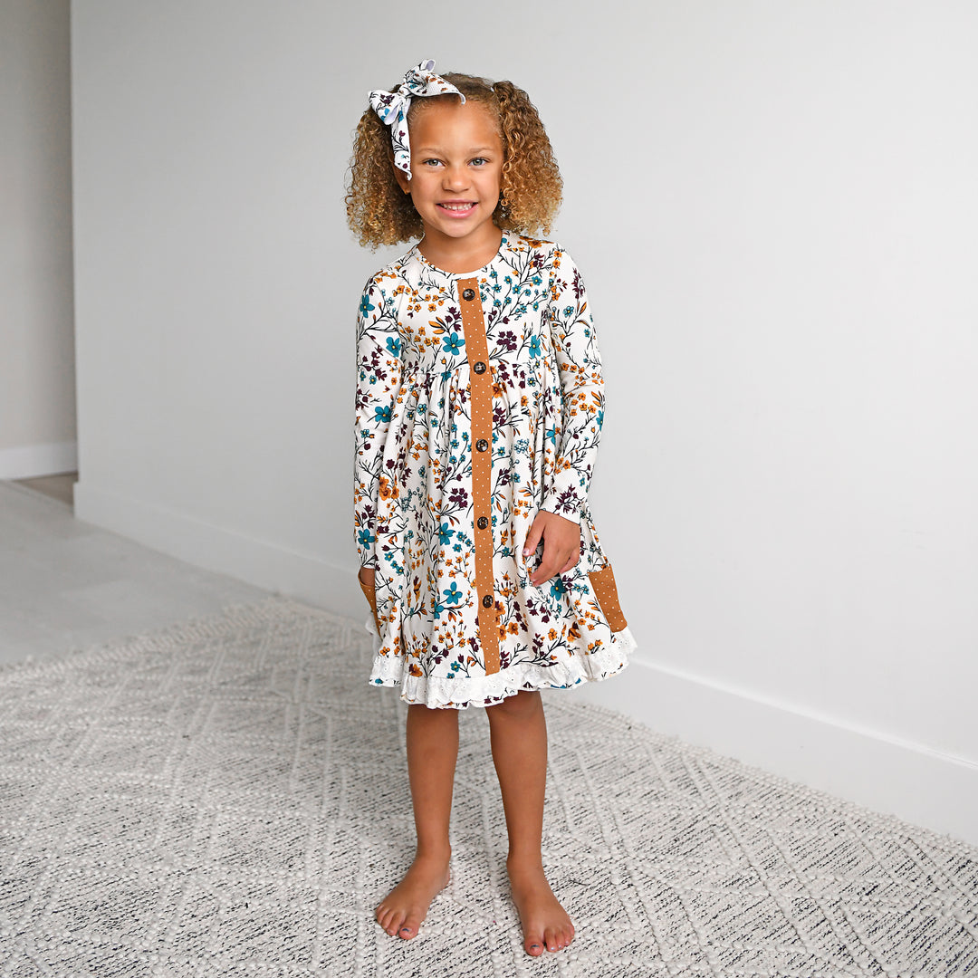 Maren Floral BUTTON DRESS - Gigi and Max