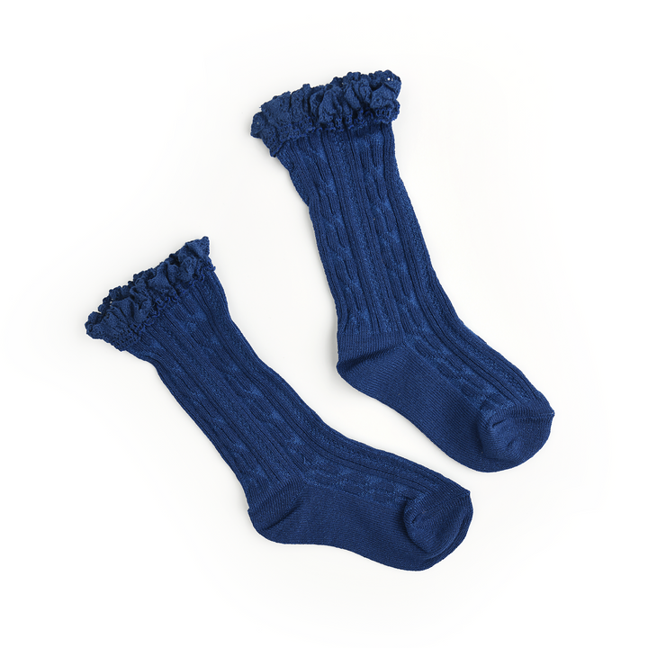 Navy LACE SOCKS - Gigi and Max