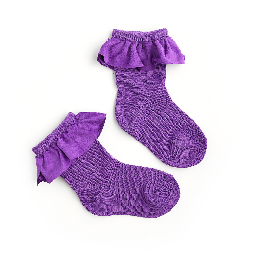Lilac RUFFLE SOCKS - Gigi and Max
