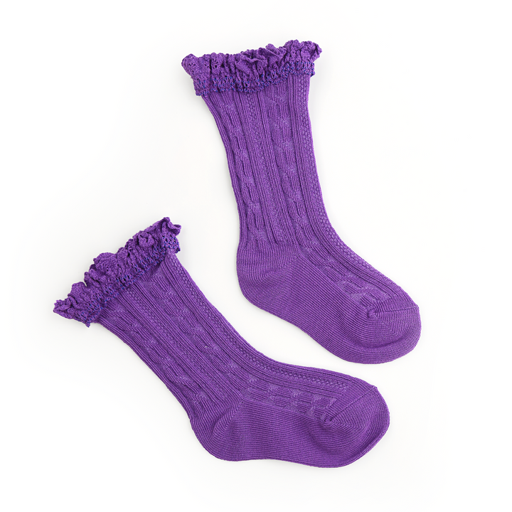 Lilac LACE SOCKS - Gigi and Max