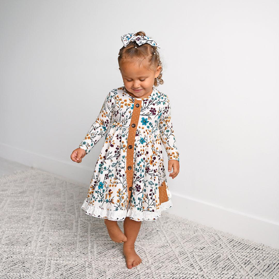 Maren Floral BUTTON DRESS - Gigi and Max