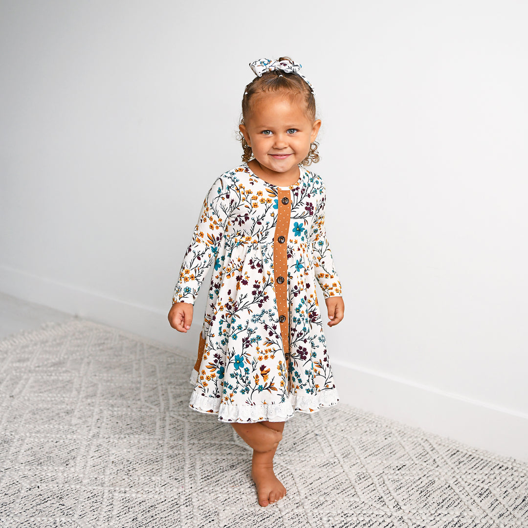 Maren Floral BUTTON DRESS - Gigi and Max
