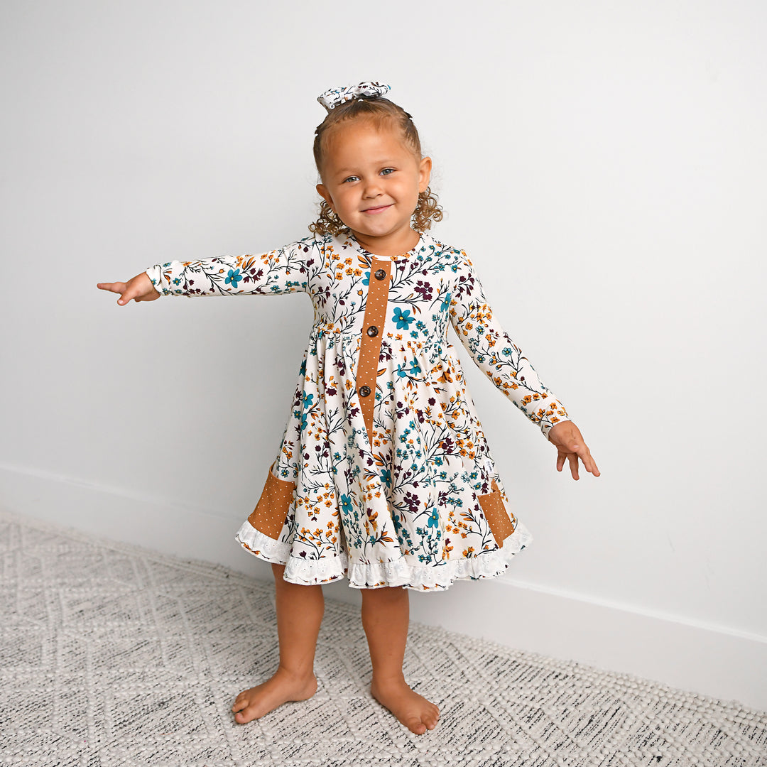 Maren Floral BUTTON DRESS - Gigi and Max