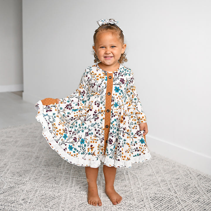 Maren Floral BUTTON DRESS - Gigi and Max