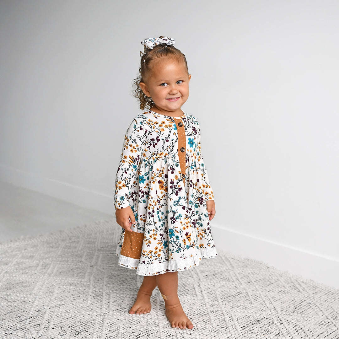 Maren Floral BUTTON DRESS - Gigi and Max