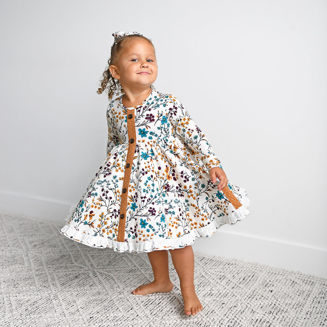 Maren Floral BUTTON DRESS - Gigi and Max