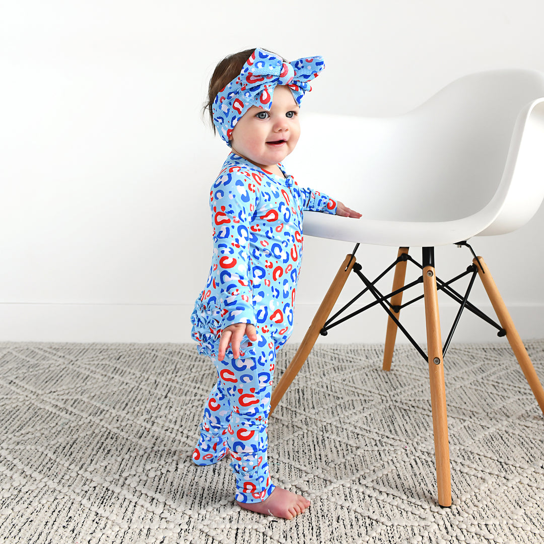 Kinsley Leopard RUFFLE ZIP - Gigi and Max