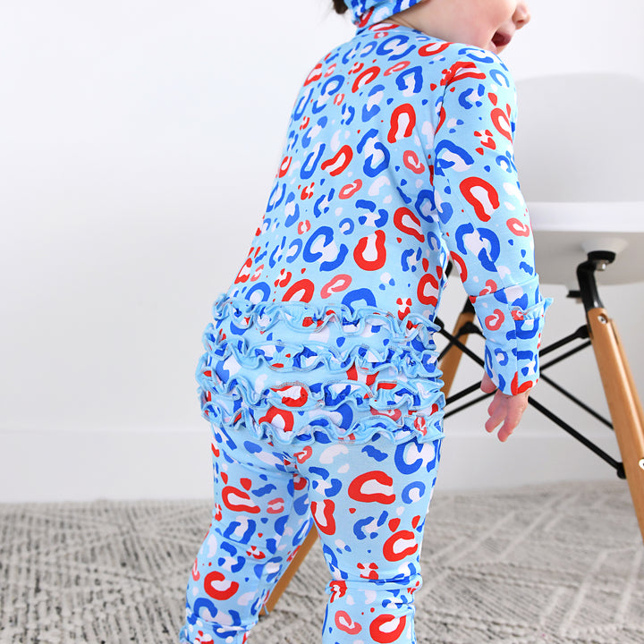 Kinsley Leopard RUFFLE ZIP - Gigi and Max