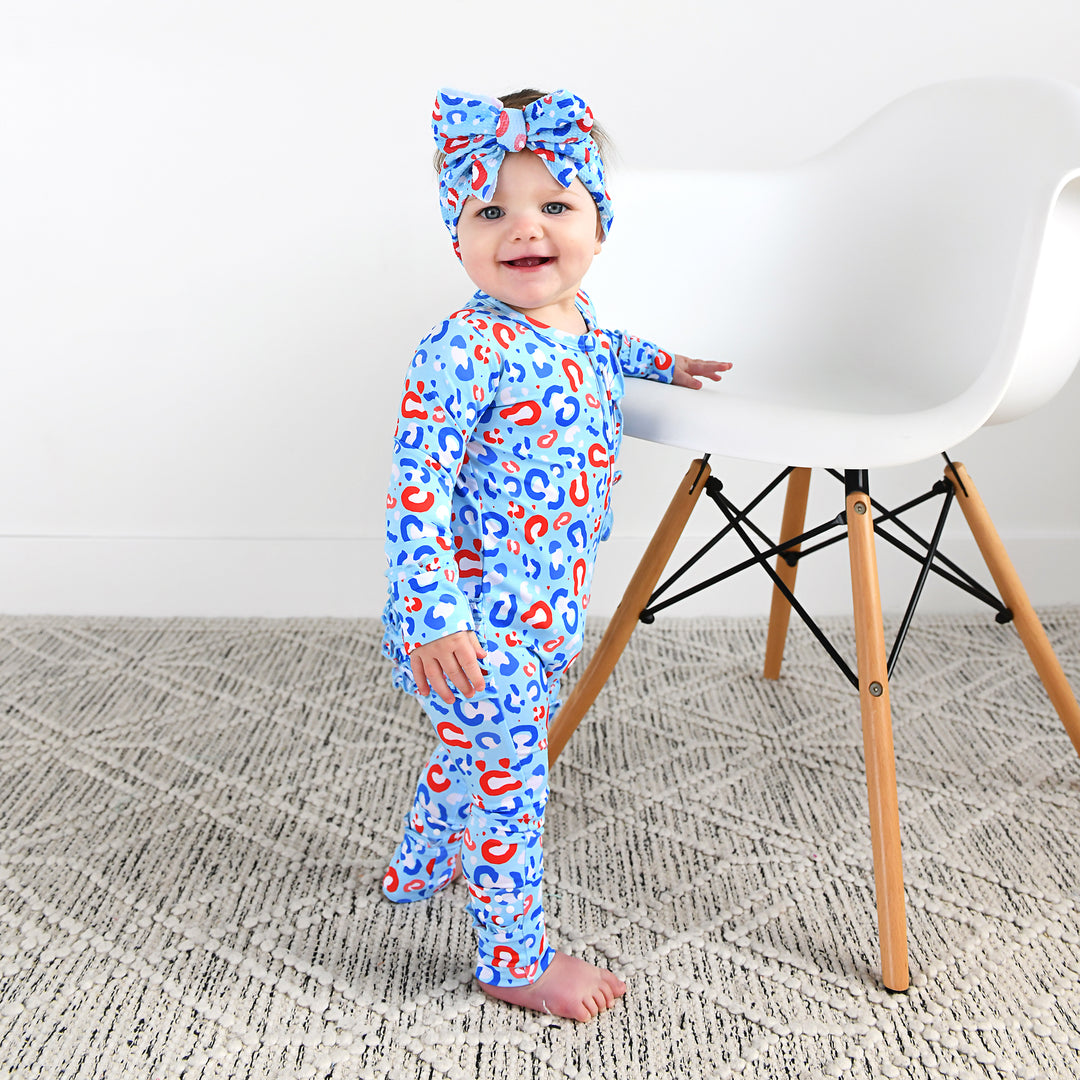 Kinsley Leopard RUFFLE ZIP - Gigi and Max