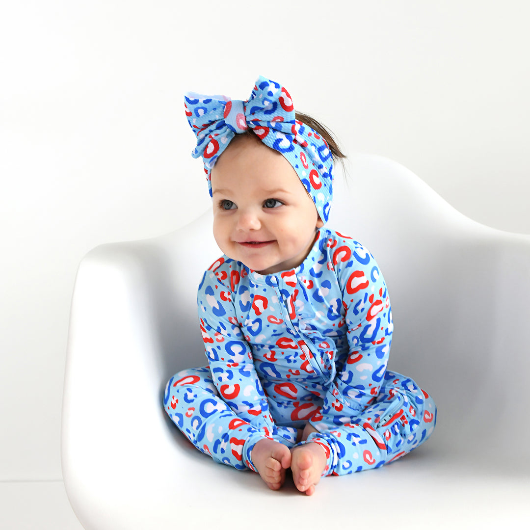 Kinsley Leopard RUFFLE ZIP - Gigi and Max