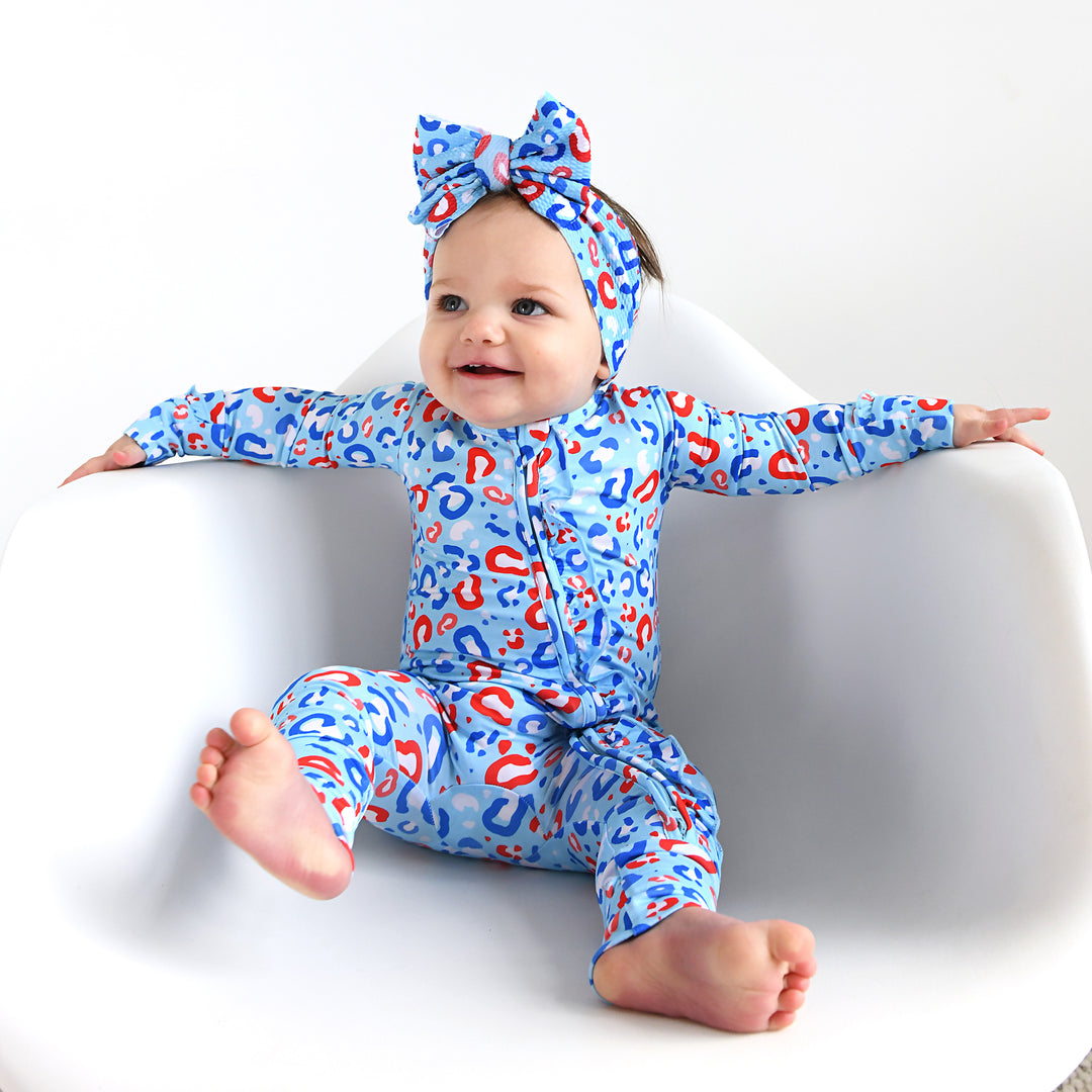 Kinsley Leopard RUFFLE ZIP - Gigi and Max