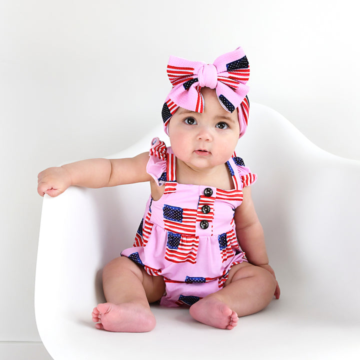 Betty Pink Flag BUTTON BUBBLE - Gigi and Max