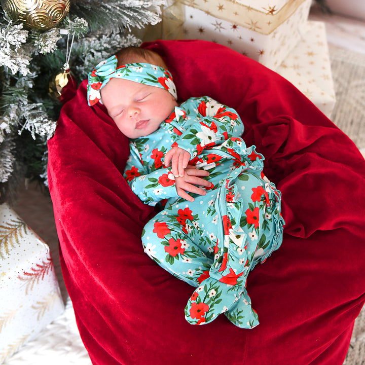 Elsa Floral RUFFLE ZIP - Gigi and Max