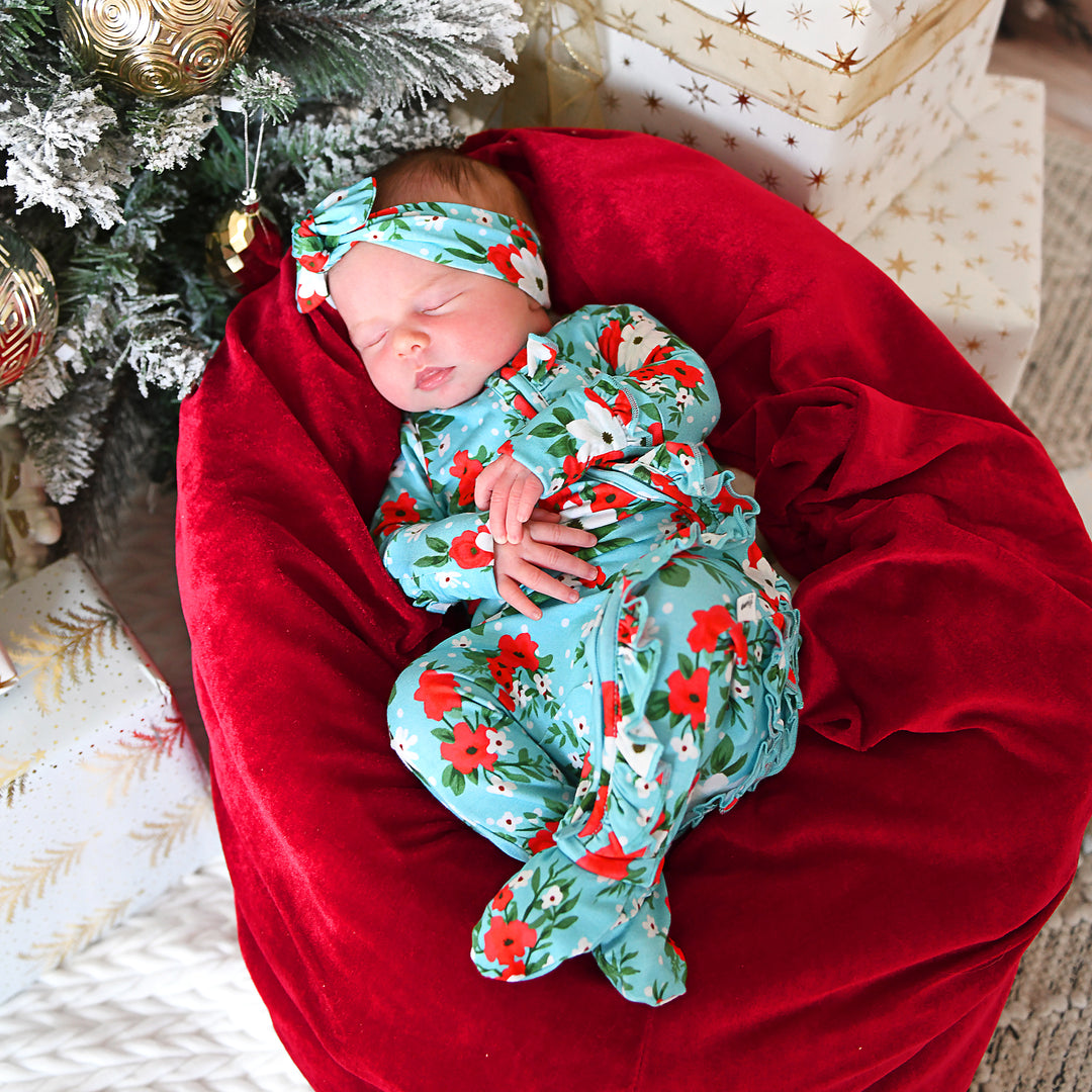 Elsa Floral RUFFLE ZIP - Gigi and Max