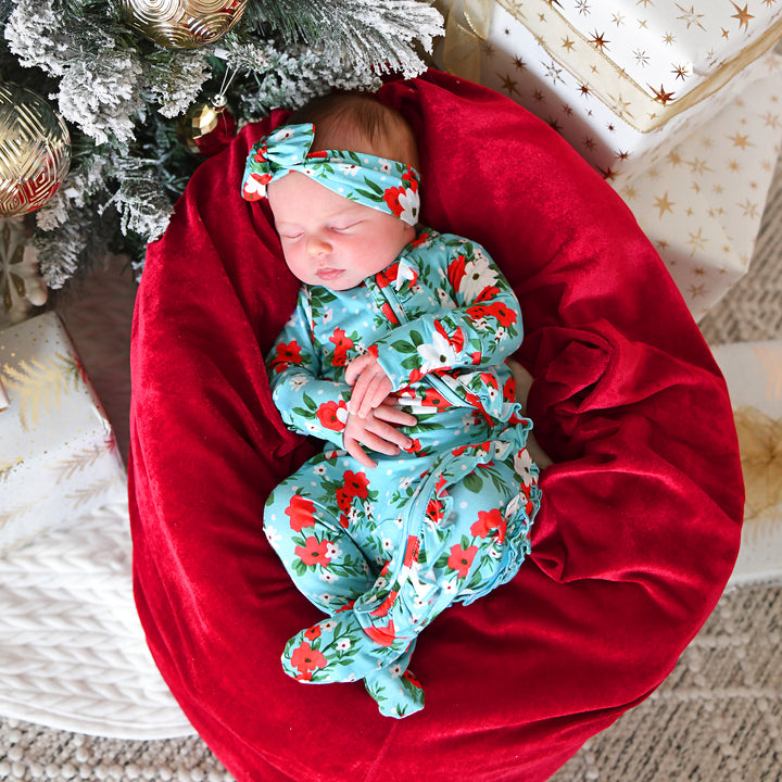 Elsa Floral RUFFLE ZIP - Gigi and Max